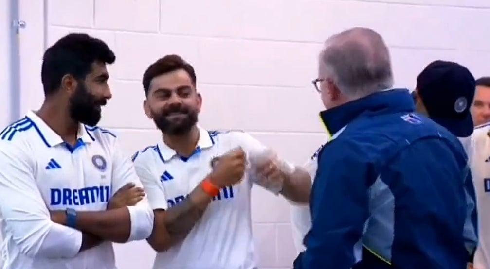 Video: Virat Kohli & Australian PM Anthony Albanese Share Lighthearted Moment Ahead Of PM XI vs IND Warm-Up Match
