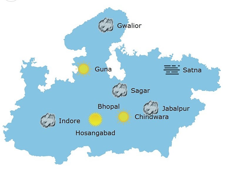 Weather in Madhya Pradesh at 11: 45 am