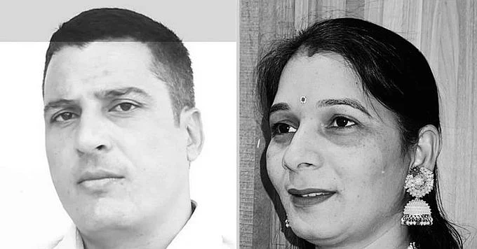 Deceased Manoj Parmar (left) and Neha Parmar (right)