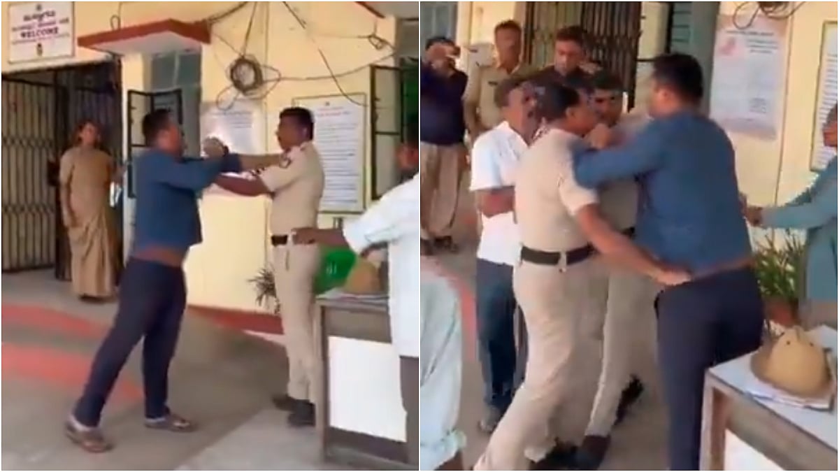 Son Of Former Municipal Chairman Assaults, Slaps Constables Inside Police Station | X