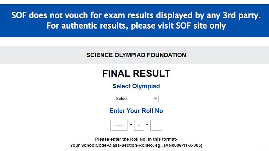 SOF NSO 2024-25 Results OUT At sofworld.org; Direct Link Here