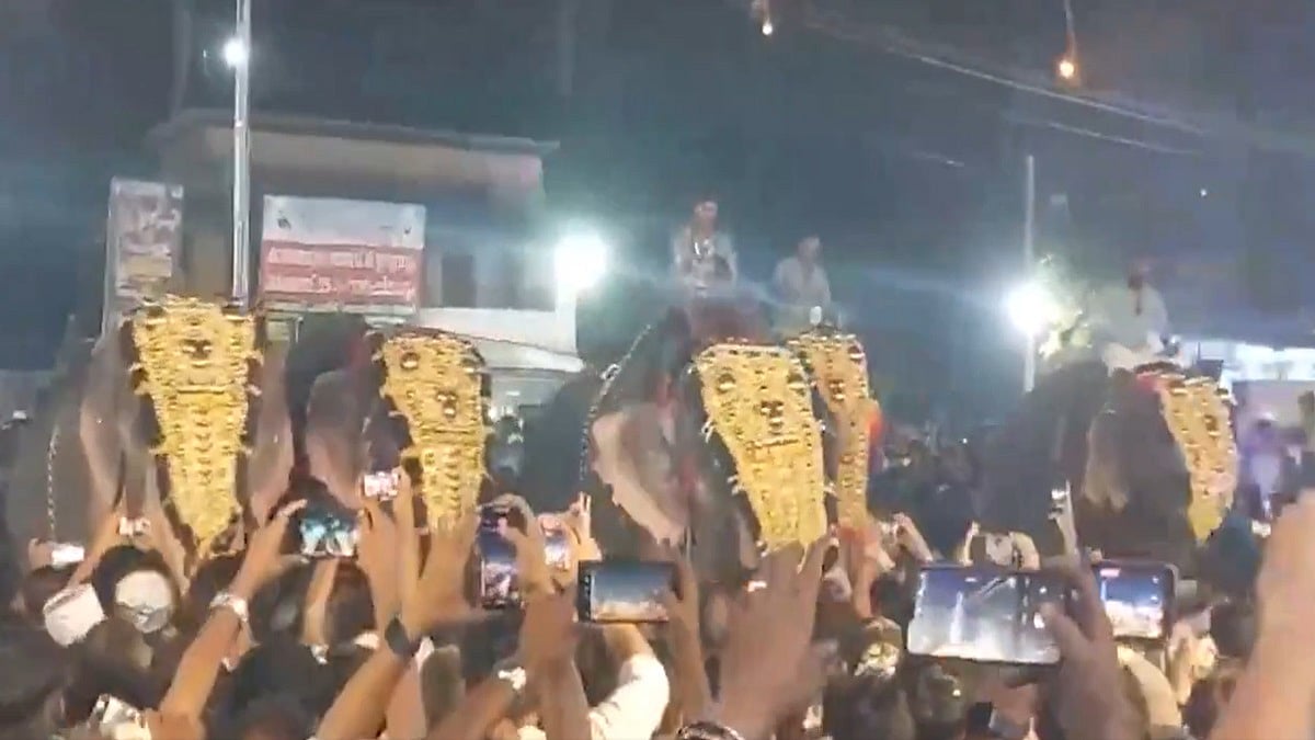Kerala: Elephant Gets Agitated, Swings Man In Air At Festival In Malappuram; 24 Injured (Viral Video)