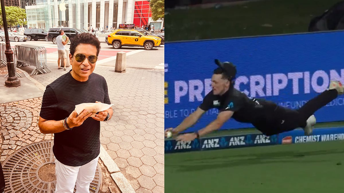 'Who Said Flying Is just For Planes And Birds?': Sachin Tendulkar's Hilarious Take On Nathan Smith's 'Outrageous' Catch During NZ vs SL 2nd ODI; Video