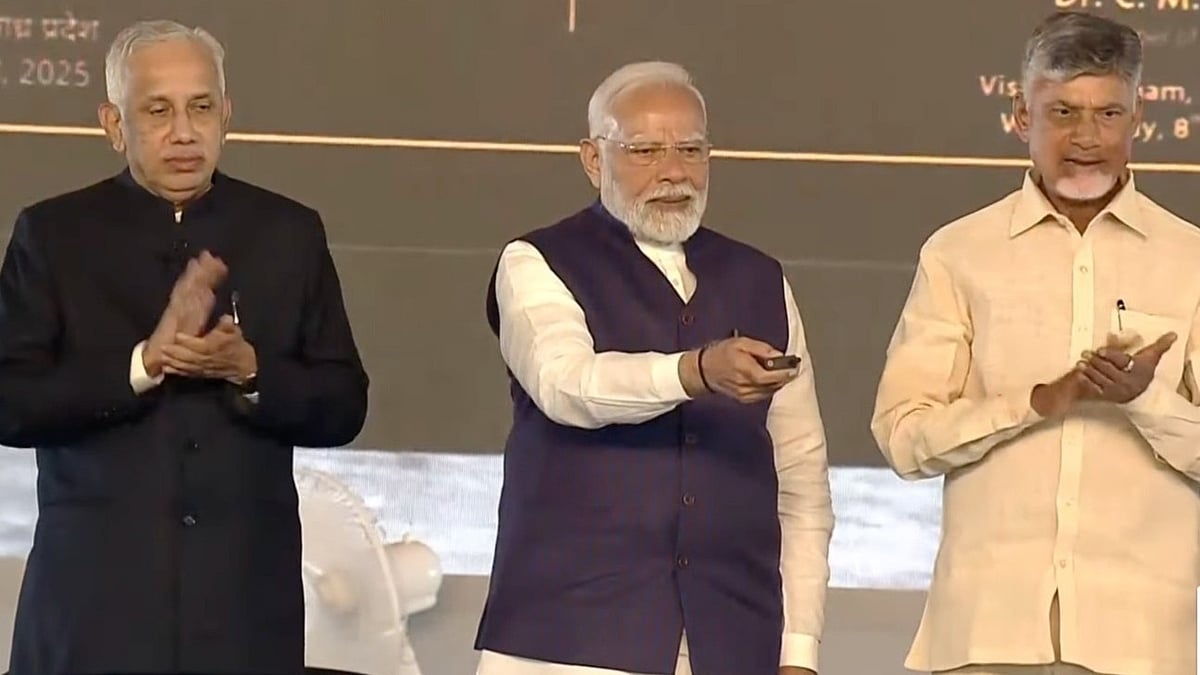 PM lays foundation stone for NTPC Green Energy Limited Green Hydrogen Hub Project jointly developed...