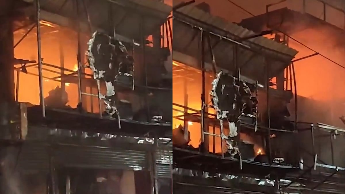 Massive Fire Breaks Out At Rangoon Zaika Dhaba In Kurla West | X