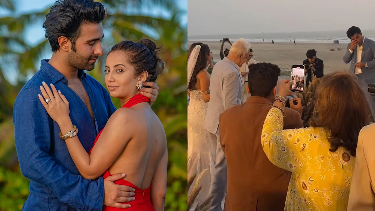 Aadar Jain Gets Emotional As Alekha Advani Walks Down The Aisle In Goa, Neetu Kapoor & Karisma Kapoor Attend (VIDEO) | Photo Via Instagram