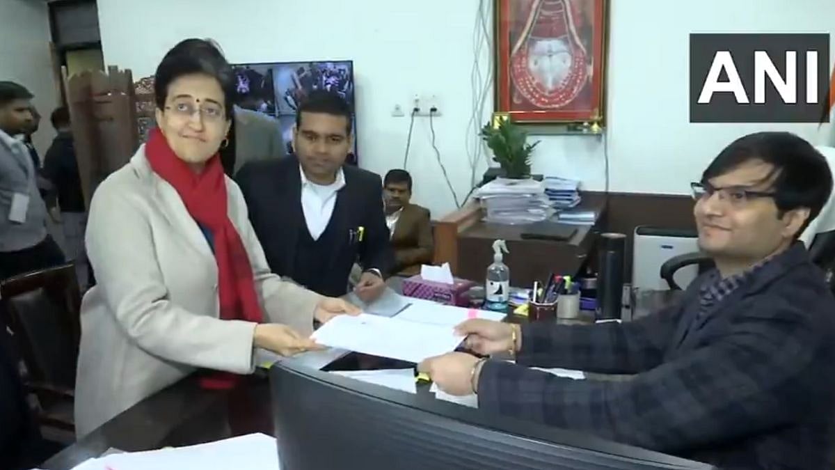 Delhi Assembly Election 2025: CM Atishi Files Nomination From Kalkaji Constituency (Video)