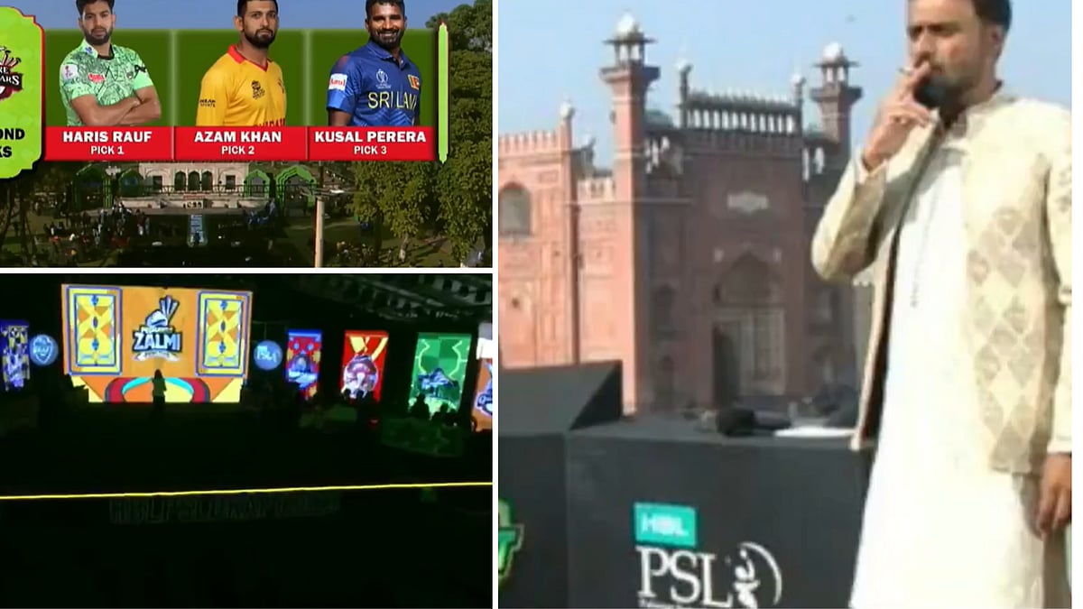 PSL Circus: Players Draft Takes Place With Faulty Mic, Presenter Puffing Cigarette & Total Darkness; Video