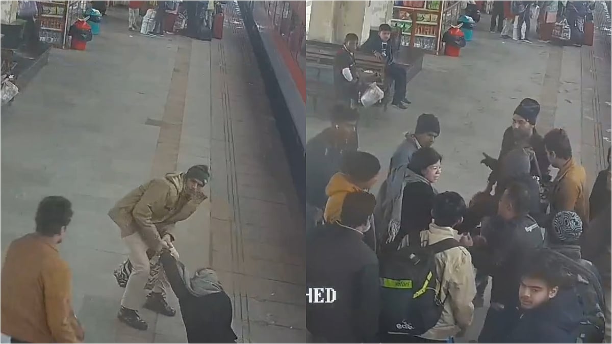 VIDEO: Alert RPF Jawan Saves Elderly Woman As She Slips & Falls While ...