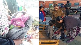 A lady travelling by 01666 Dn with her husband delivered a baby at Guwahati rly station at about 06-55 hrs today. |