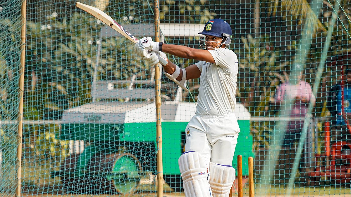 Yashasvi Jaiswal during a training session at MCA's BKC Ground on Tuesday. | PTI