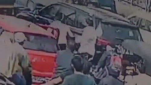 Watch: Pune Congress Leader Aaba Bagul's Son Caught On Video Assaulting Motorist; Case Registered