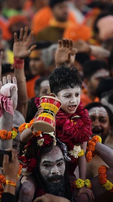 Maha Kumbh 2025: Devotees Perform Third Amrit Snan At Triveni Sangam On Basant Panchami—PICS