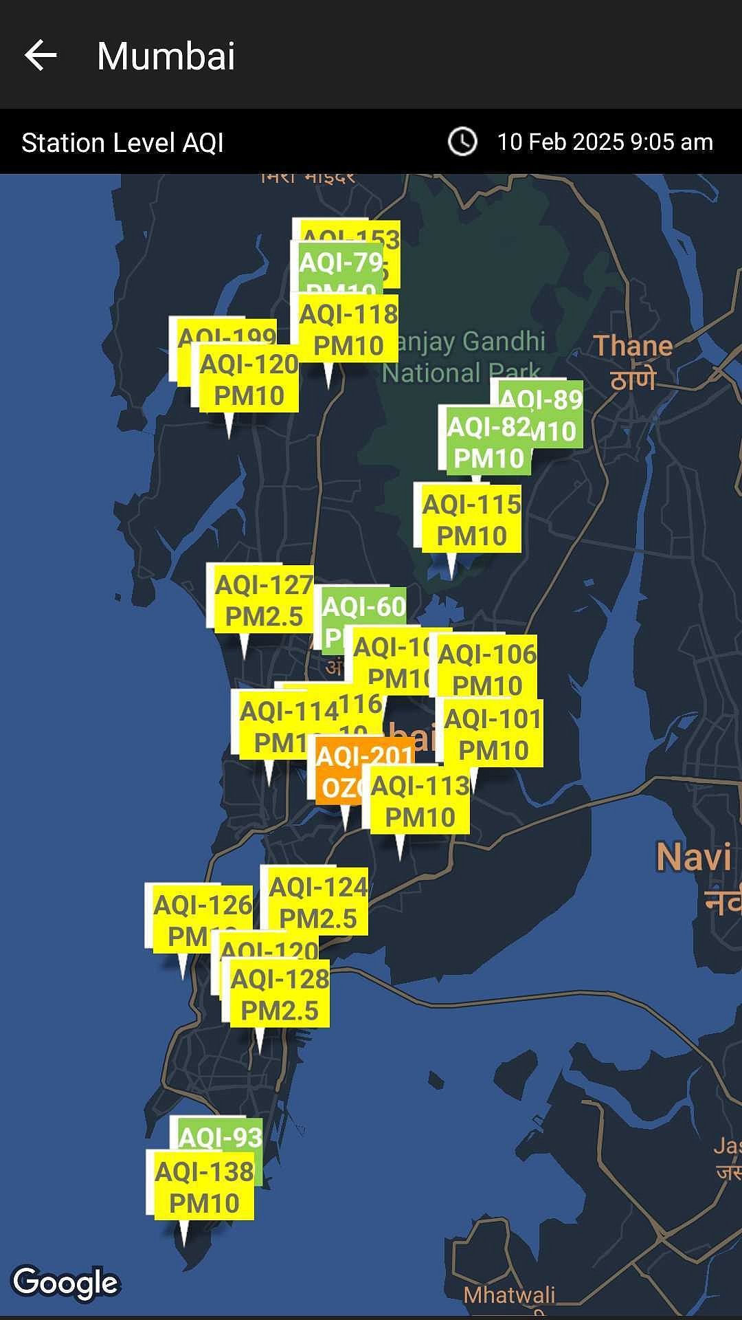 Mumbai AQI