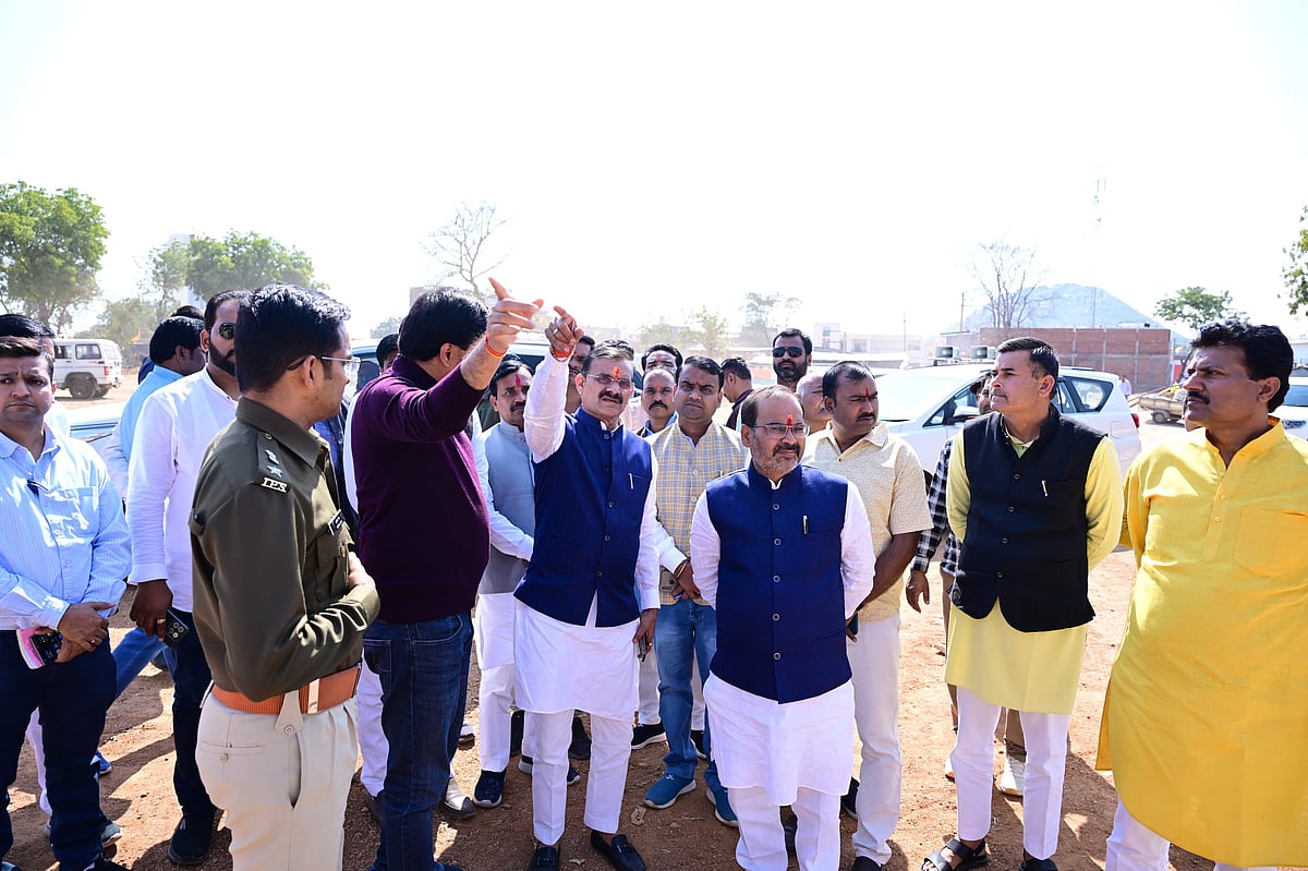 BJP Chief VD Sharma Inspects Chhatarpur Site Ahead Of PM Narendra Modi's Visit On February 23 
