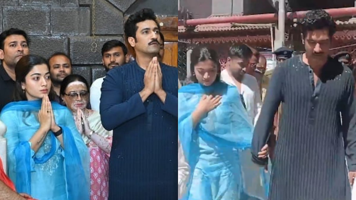 Vicky Kaushal, Rashmika Mandanna Visit Shirdi Sai Baba Temple To Seek Blessings Ahead Of Chhaava Release (VIDEO)