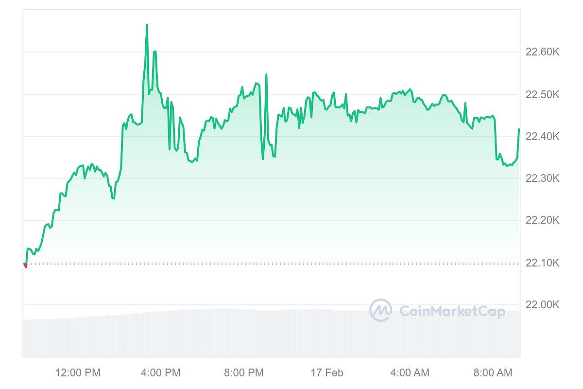 Surge in the past day