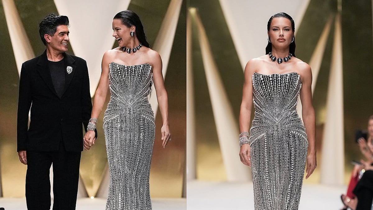 Supermodel Adriana Lima walks for Manish Malhotra Show in Dubai | Instagram