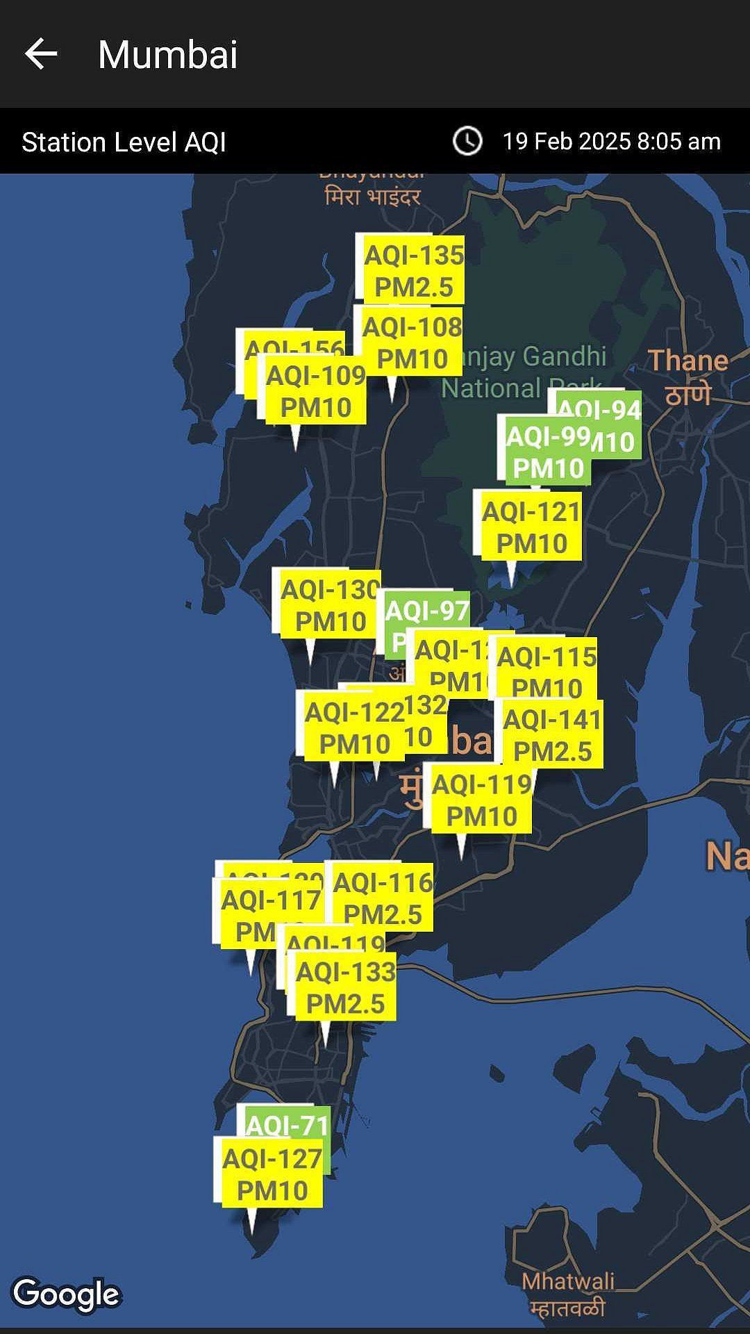 Mumbai Air Quality Index Reports