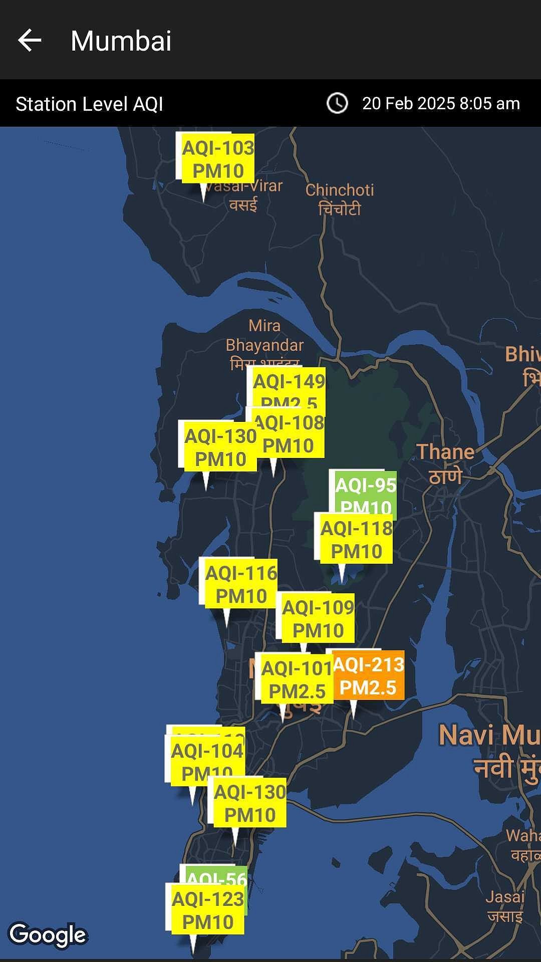 Mumbai AQI