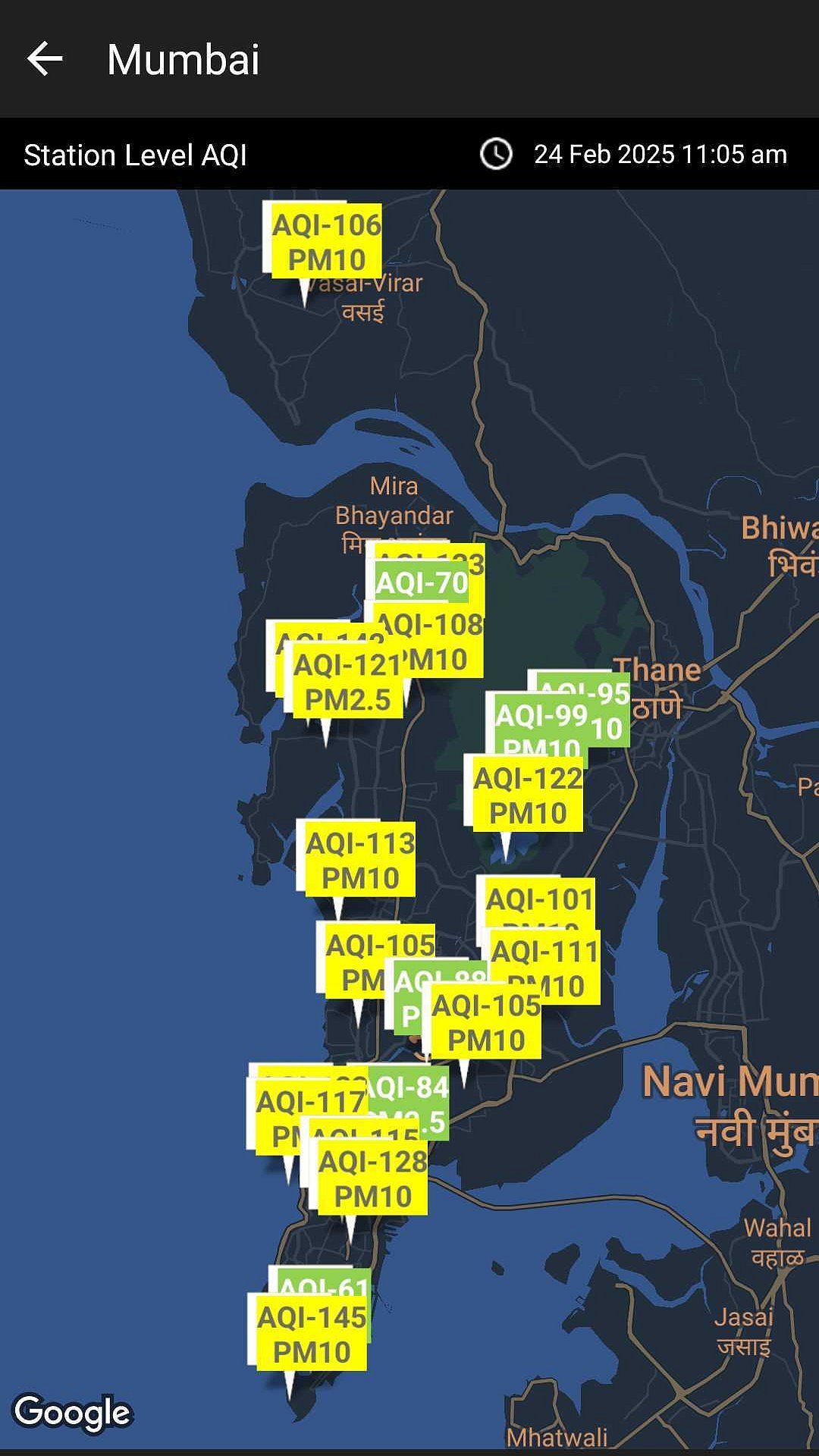 Mumbai AQI