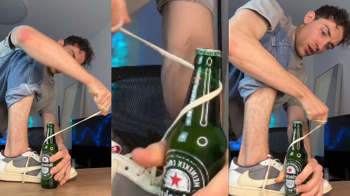 Viral Hack For Opening Beer Bottle | Instagram@kevkevkiwi