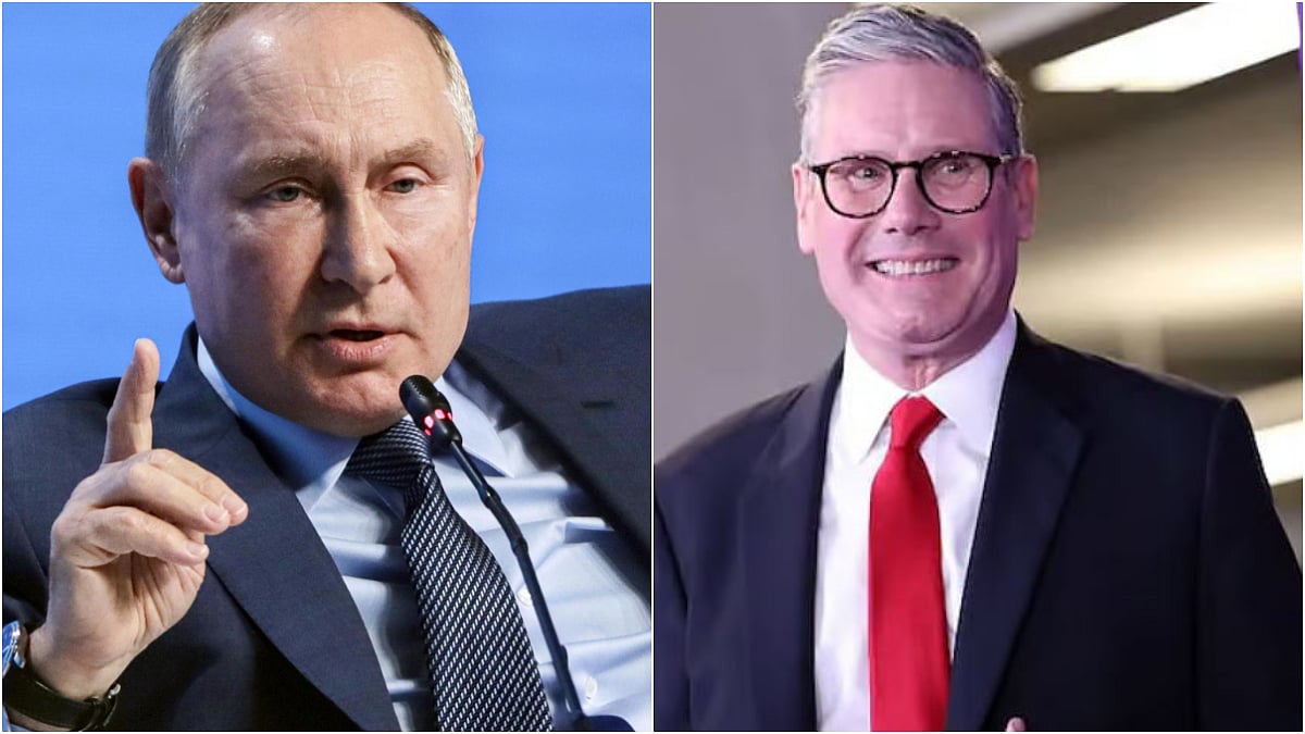 Vladimir Putin & Keir Starmer |