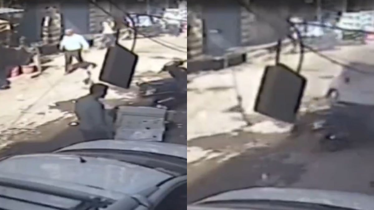 VIDEO: Mechanic Dies, Biker Narrowly Escapes Death As AC Explodes In Delhi's Krishna Nagar