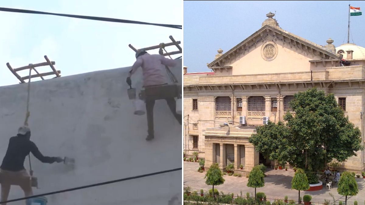 Uttar Pradesh: Sambhal Jama Masjid Whitewashing Begins After Allahabad High Court Nod