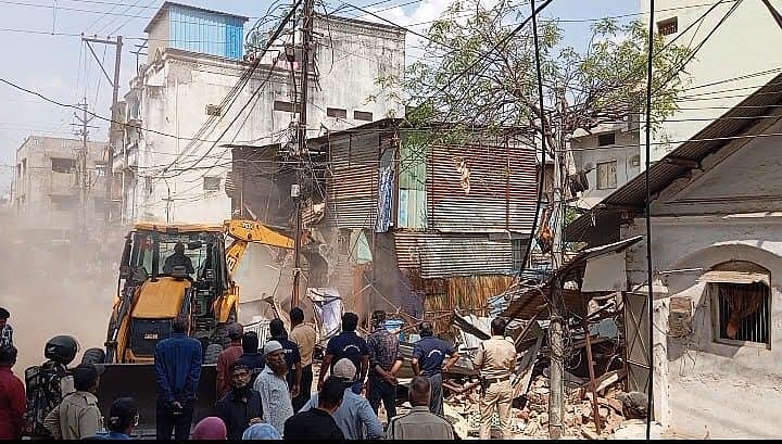  Anti-Encroachment Drive Begins At MP's Mhow After Communal Unrest