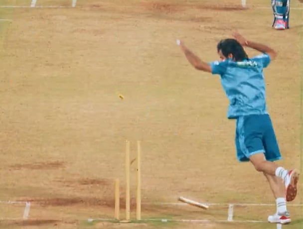 Video: Mysterious LSG Fielder Breaks Stumps In Half While Affecting Run-Out During Intra-Squad Practice Game Ahead Of IPL 2025