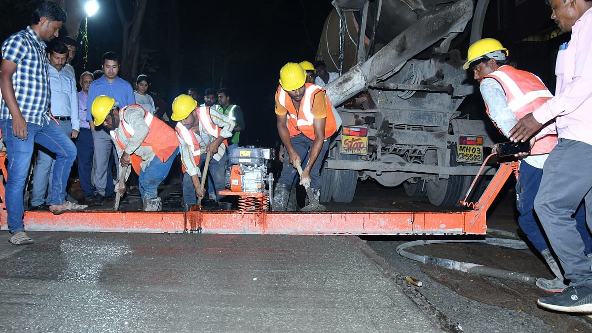 BMC Undertakes Road Concreting In Mankhurd Under Sewerage Project After Citizens Highlights The Issue