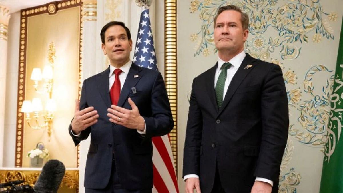 leaked Signal chat has revealed that senior Trump administration officials, including Defence Secretary Pete Hegseth, National Security Adviser Michael Waltz, and CIA Director John Ratcliffe, shared details about an upcoming military strike on Yemen | X @tisaiyan