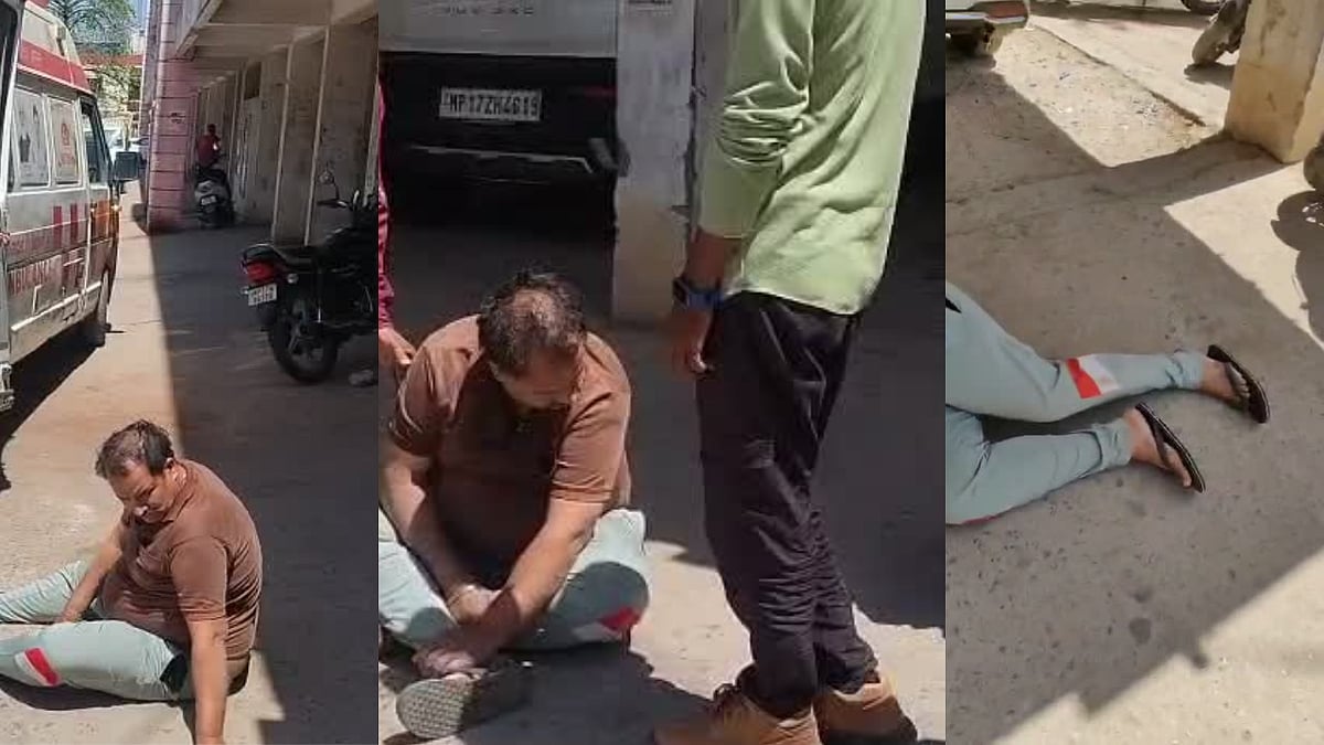 Viral Video: Drunk College Professor Stumbles On Road In Rewa, People React
