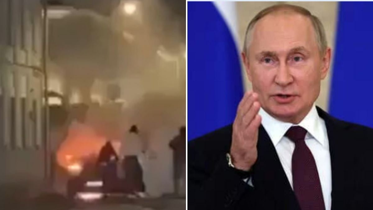 'Will Die Soon': Ukrainian President Zelenskyy Makes Chilling Statement As Vladimir Putin's Presidential Limousine Erupts In Flames | X @nabilajamal & File Pic