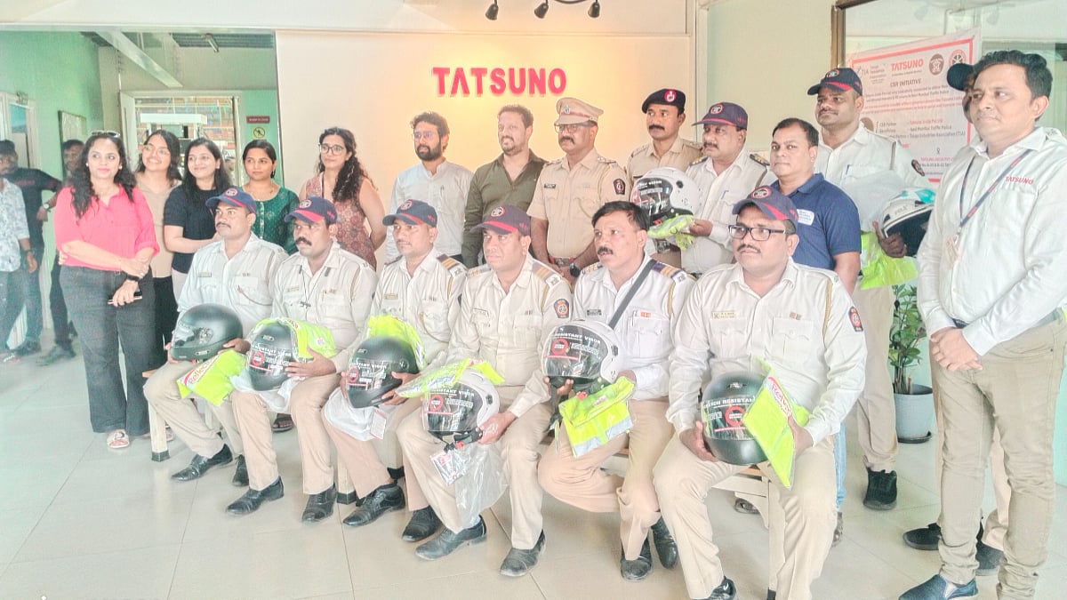 Tatsuno India donates 150 helmets, 240 PR covers to Taloja Police through TIA’s CSR initiative | File Photo