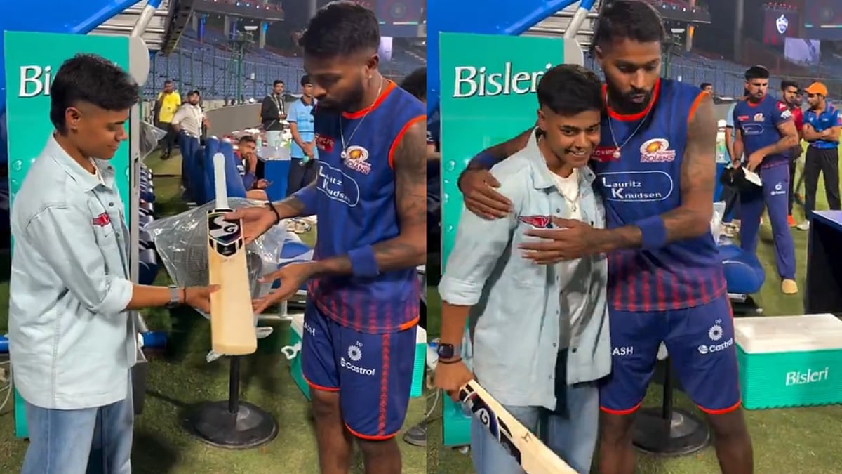 IPL 2025: Hardik Pandya Fulfills His Promise By Gifting A Bat To Kashvee Gautam In A Heartwarming Gesture; Video 