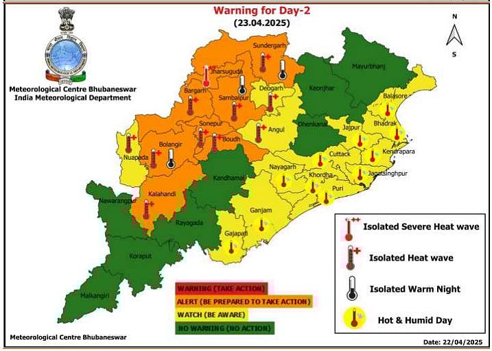 Map of 23 April 2025