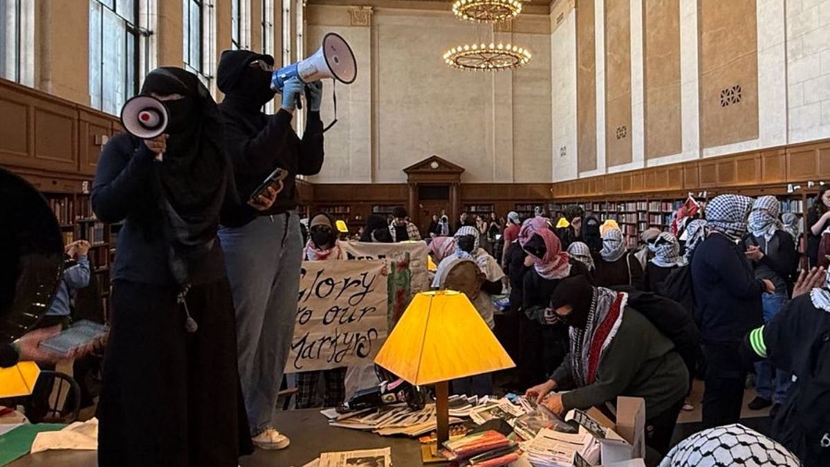 Columbia University Suspends 65 Students Over Pro-Palestinian Library Protest | X @BenTelAviv