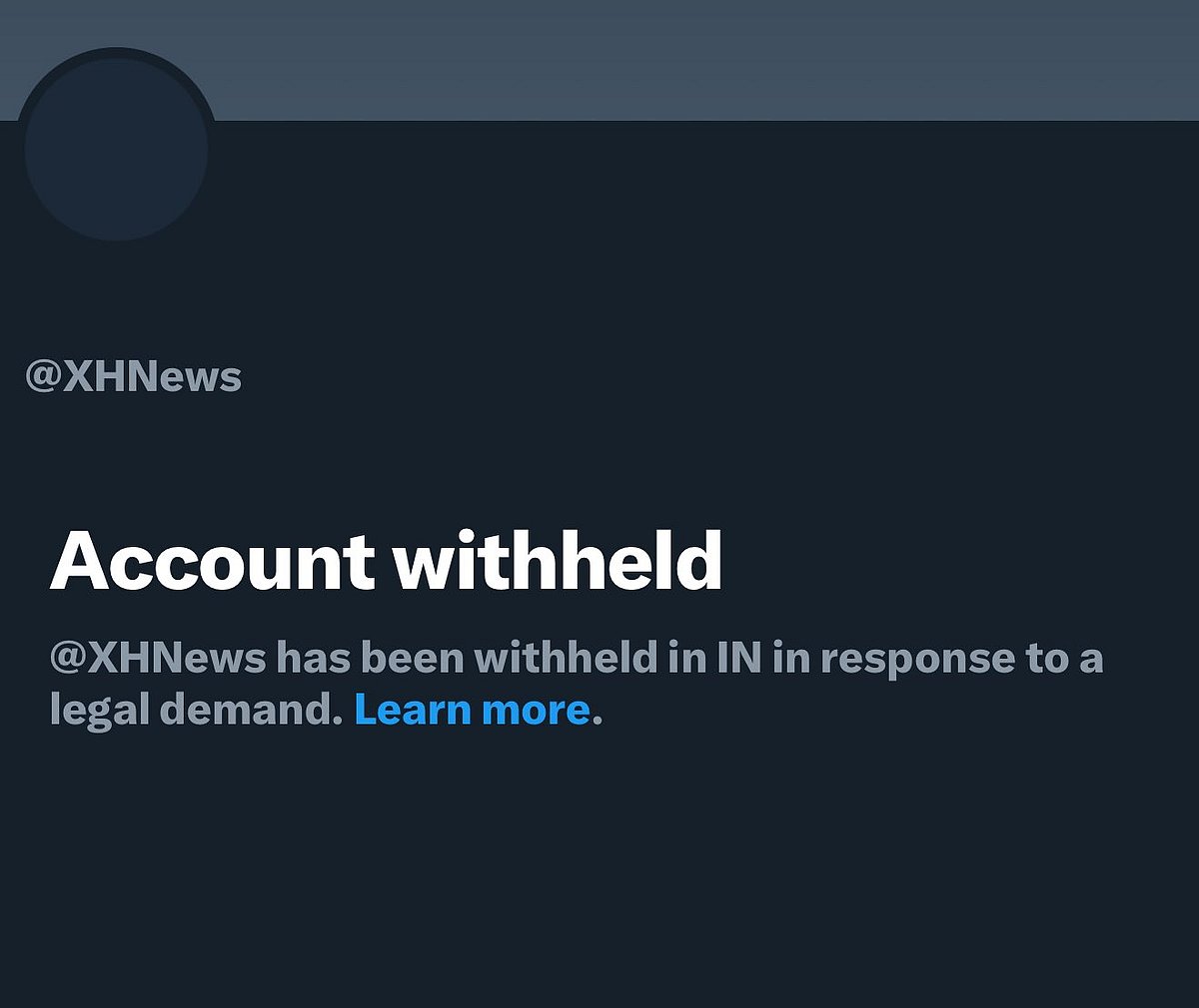 Xinhua News' X Handle Blocked By India
