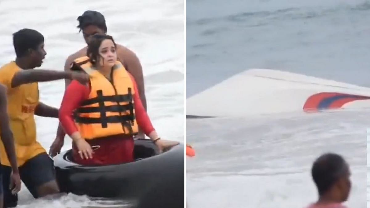Narrow Escape For Sourav Ganguly’s Brother & Sister-In-Law After Speedboat Overturns During Water Sports Activity On Puri Beach (Video) | PTI