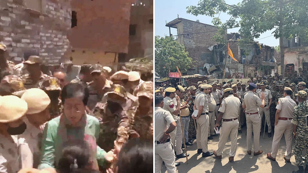 Former Delhi CM Atishi Detained During Protest Against Demolition At Kalkaji’s Bhoomiheen Camp (VIDEO)