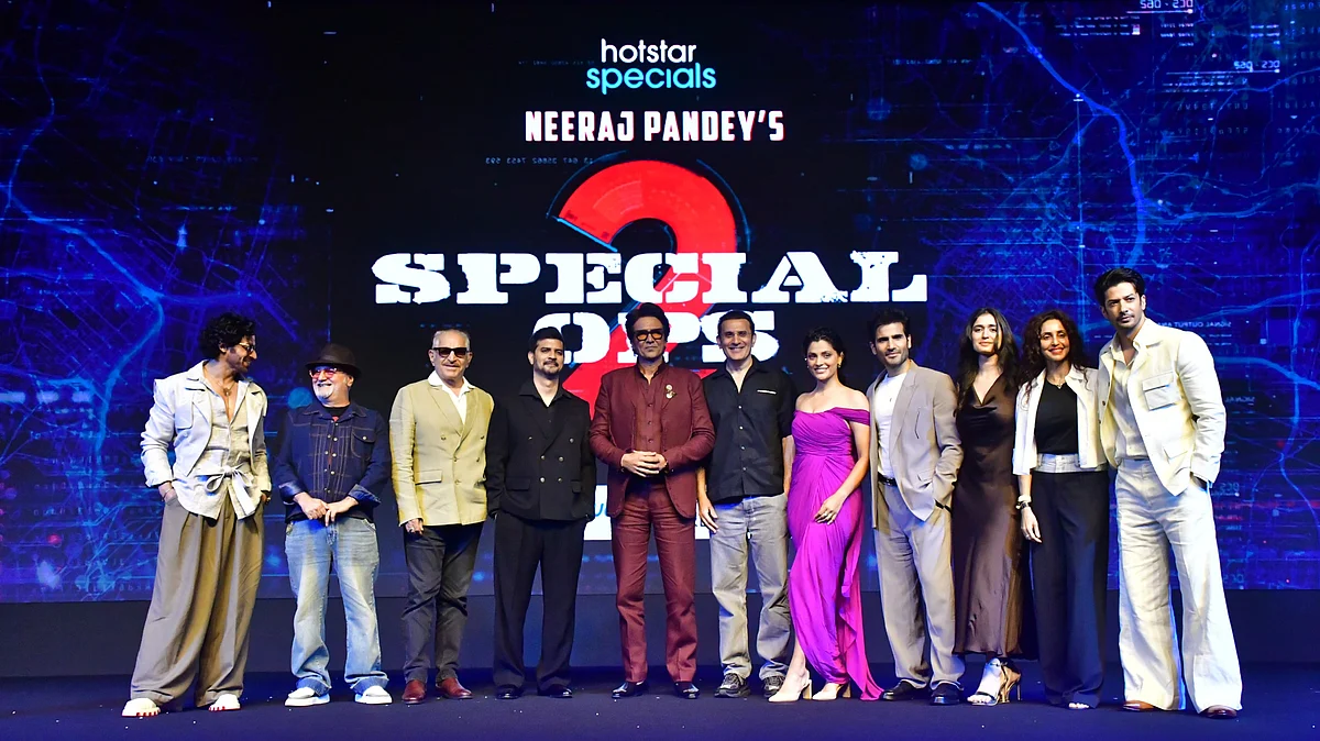 The cast during the trailer launch