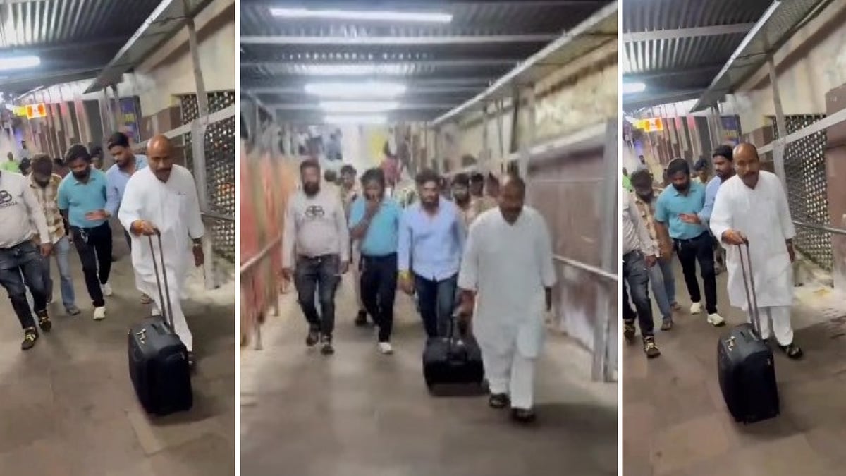 WATCH: Union Minister Virendra Kumar Carries His Trolley Bag At Railway Station; Netizens Praise His ‘Ground-To-Earth’ Nature