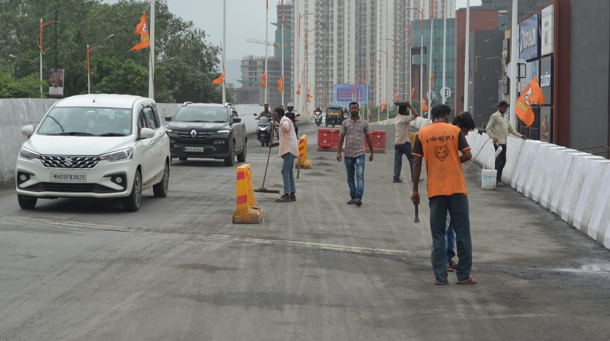 Thane News: MSRDC Denies Potholes On Newly Inaugurated Katai-Nilje Flyover Amid Road Quality Concerns; Opposition Demands Action Against Contractor