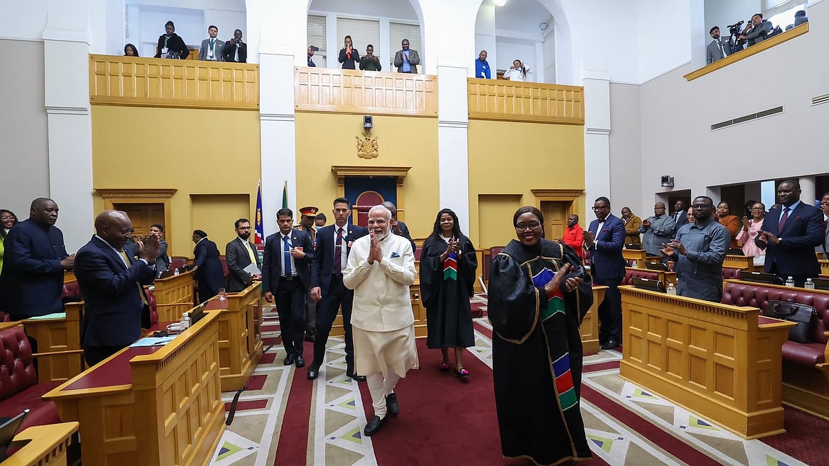 'India-Namibia Ties Just Warming Up, Will Score More Together': PM Modi In Historic Address At Namibian Parliament (VIDEO)