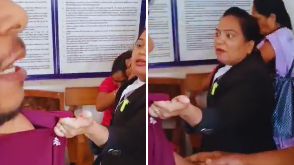 WATCH: Woman Lawyer In Chhattisgarh's Raipur Beats Client, Drags Her By Hair In Court; Video Goes Viral