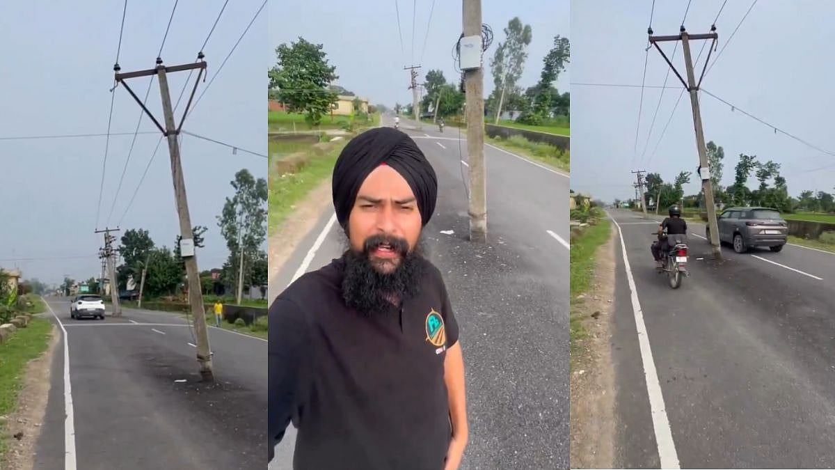 'This Is Tourist Place': Man Slams Authorities For Erecting Electric Poles In The Middle Of The Road In Himachal Pradesh