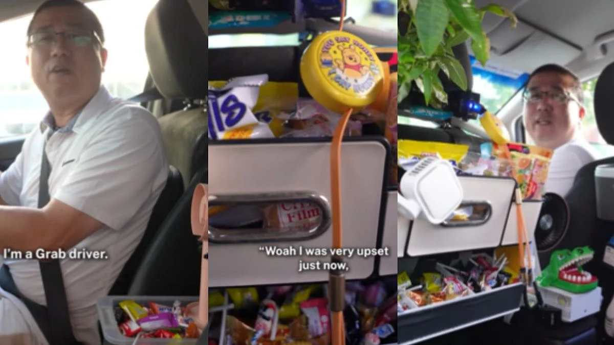 Viral Video: Grab Driver Turns His Car Into 'Snacks Feast', Offers Free Candies And Games In The Travel, Receives Praise From Netizens