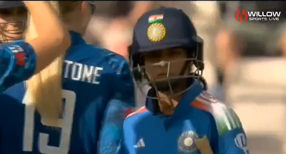 IND W vs ENG W: Pratika Rawal Clashes Shoulders With Sophie Ecclestone After Being Dismissed In 1st...